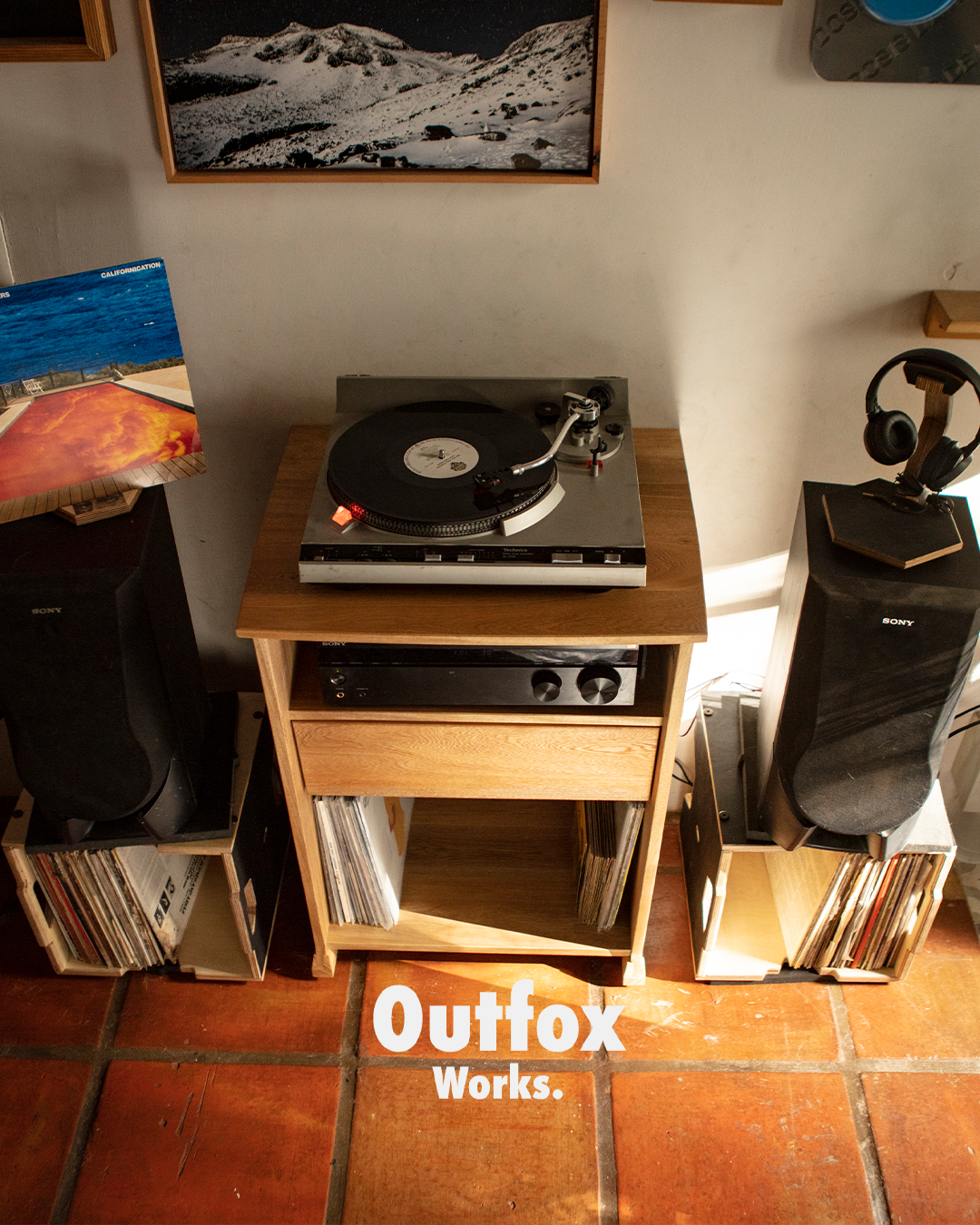 Mueble Premium para Tornamesa y Vinilos | Sistema "OSO"
